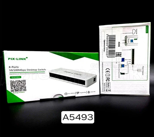 сетевой коммутатор 8 портов pix-link lv-sw08 концентратор сети, скорость 1000 mbps  фото
