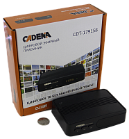Ресивер цифровой CADENA CDT-1791SB эфирный DVB-T2/C тв приставка без абонплаты TV-тюнер медиаплеер от магазина Электроника GA