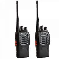 комплект раций 2шт baofeng bf-888s (uhf)400-470 мгц, дистанция до 5 км, 16 каналов, таймер, фонарик  фото