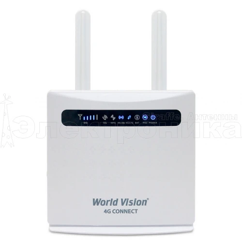 маршрутизатор world vision 4g connect 2 встроенный lte-модем 3lan+1w/lan. wi-fi. usb. voip телефония  фото