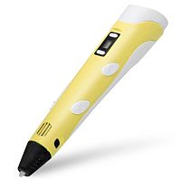 3d ручка помощник pm-typ01 желтая, lcd дисплей, регулировка температуры  фото