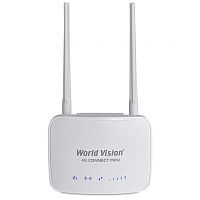 маршрутизатор world vision connect mini встроенный 3g/4g/lte-модем, роутер, 1 lan, wi-fi, usb вход  фото