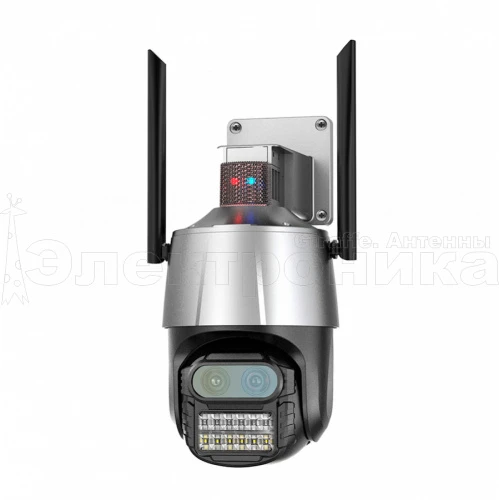 видеокамера ip wifi орбита ot-vni58, 4mpix*2, 2.8/12мм, ip66, микрофон, ик подсветка, microsd  фото