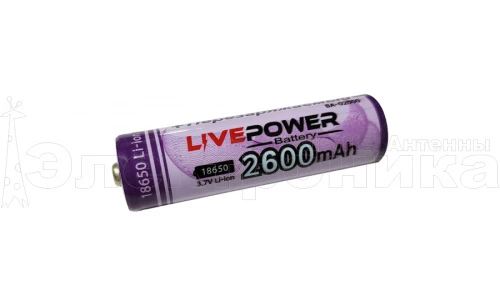 аккумулятор ultrafire g60 18650 ltp-03 (2600mah 1200 ma 3.7v) перезаряжаемая литий-ионная батарейка  фото
