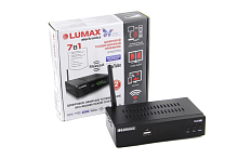 Ресивер цифровой LUMAX DV4207HD эфирный DVB-T2/C тв приставка бесплатное тв TV-тюнер медиаплеер IPTV от магазина Электроника GA