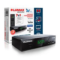 Цифровая приставка LUMAX DV3205HD эфирный DVB-T2/C тв ресивер бесплатное тв TV-тюнер медиаплеер IPTV от магазина Электроника GA