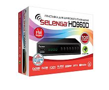 Цифровая приставка SELENGA HD960D FM эфирная, DVB-T2, тв бесплатно, тюнер, ресивер, приемник  от магазина Электроника GA