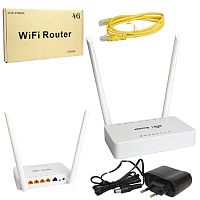 стационарный wi-fi роутер zbt we526  300 мбит/с  (white) 1 порт wan, 4 порта lan 10/100 мбит / с   фото