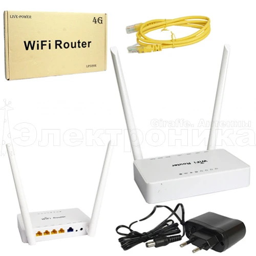 стационарный wi-fi роутер zbt we526  300 мбит/с  (white) 1 порт wan, 4 порта lan 10/100 мбит / с   фото