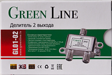 делитель gl01-02  green line  5-2400 мгц   эфирно-спутниковый с проходом питания 1х2  фото