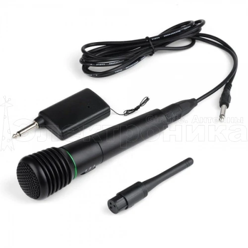 микрофон weisre wm-308 беспроводной / проводной jack 6,3мм, 2 варианта подключения  фото