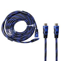 шнур hdmi mrm-power h214 15м hdmi-hdmi m/m ccs 2 фильтра, карбоновая оплётка  фото