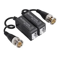 пассивный приёмопередатчик видео по витой паре орбита ot-vnp15 штекер bnc - под push зажим до 300 м  фото